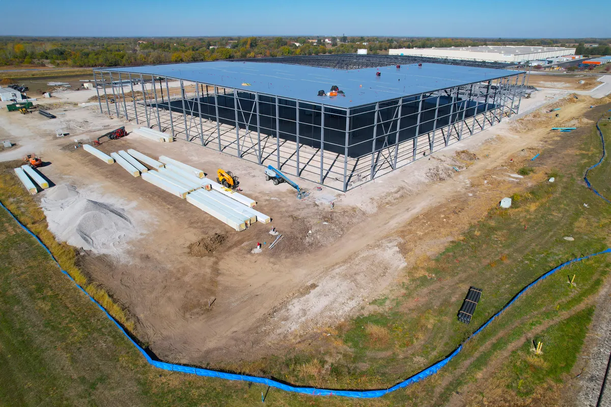 Construction Phase 3 — Steel Frame